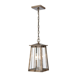 Kirkdale 9'' Wide 2-Light Outdoor Pendant - Vintage Brass