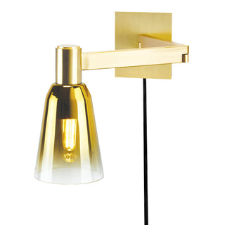 Audrey Swing Arm Wall Light - Satin Brass