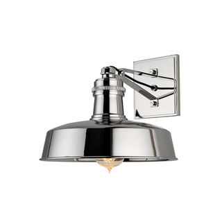 Hudson Falls Wall Sconce Polished Nickel