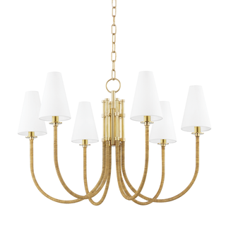 Ripley Chandelier Aged Brass