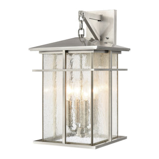 Oak Park 20'' High 4-Light Outdoor Sconce - Antique Brushed Aluminum