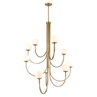 Caroline 44'' Wide 9-Light Chandeliers - Brushed Gold