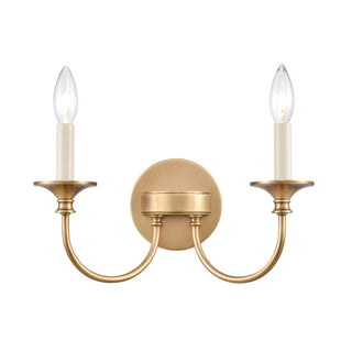 Cecil 14'' Wide 2-Light Vanity Light - Natural Brass