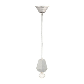 White Marble Hexagonal Hanging Lamp