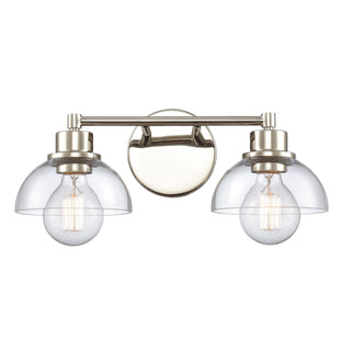 Julian 16'' Wide 2-Light Vanity Light - Polished Nickel