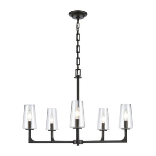 Fitzroy 28'' Wide 5-Light Chandeliers - Matte Black