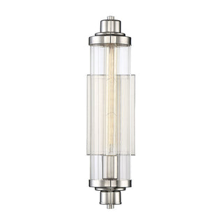 Pike 1-Light Wall Sconce in Polished Nickel Polished Nickel