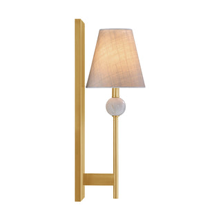 Travis 1-Light Wall Sconce in Warm Brass