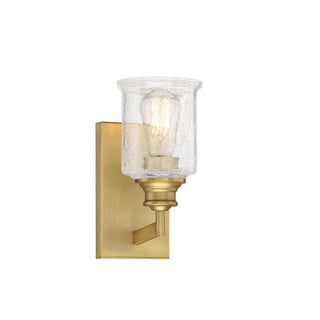 Hampton 1-Light Bathroom Vanity Light in Warm Brass Warm Brass