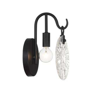 Addison 1-Light Bathroom Vanity Light in Matte Black