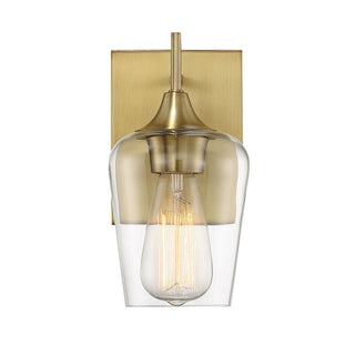 Octave 1-Light Wall Sconce in Warm Brass Warm Brass