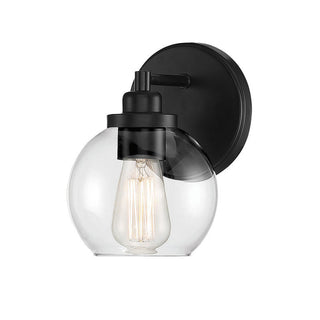 Carson 1-Light Bathroom Vanity Light in Matte Black Matte Black