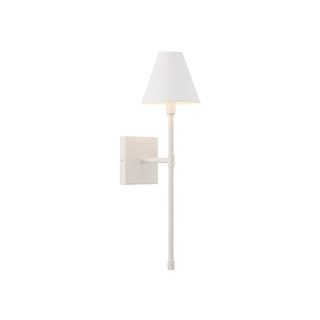 Jefferson 1-Light Wall Sconce in Bisque White Bisque White