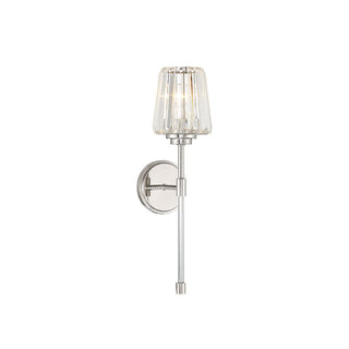 Garnet 1-Light Wall Sconce in Polished Nickel Polished Nickel