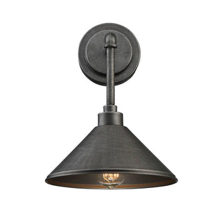 Dansk 1-Light Wall Sconce in Galvanized Metal Galvanized Metal