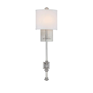 Devon 1-Light Wall Sconce in Satin Nickel Satin Nickel