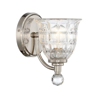 Birone 1-Light Wall Sconce in Polished Nickel Polished Nickel