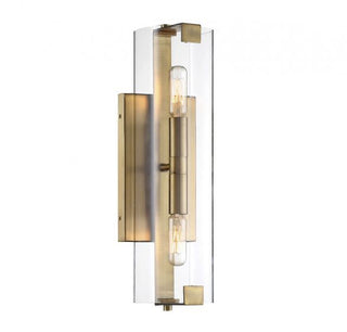 Winfield 2-Light Wall Sconce in Warm Brass