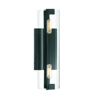 Winfield 2-Light Wall Sconce in Matte Black Matte Black