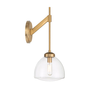 Corbin 1-Light Wall Sconce in Warm Brass