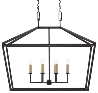 Denison Rectangular Black Lantern