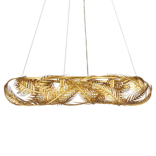 Queenbee Palm Gold Ring Chandelier