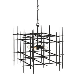 Steelhouse Small Black Chandelier