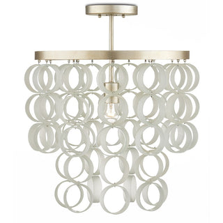 Windsong Silver Semi-Flush Mount