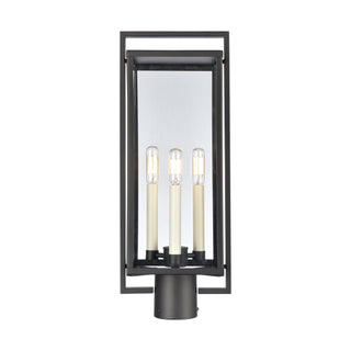 Gladwyn 21.5'' High 3-Light Outdoor Post Light - Matte Black