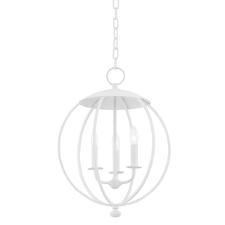 Wesley Lantern White Plaster