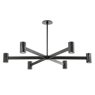 Predock Chandelier Black Brass