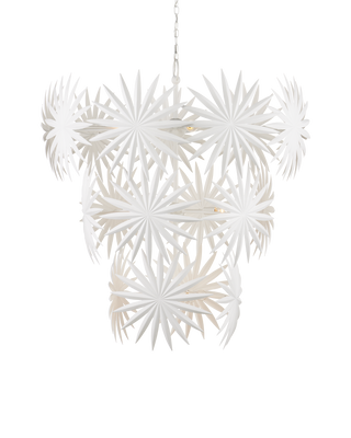 Bismarkia Large White Chandelier