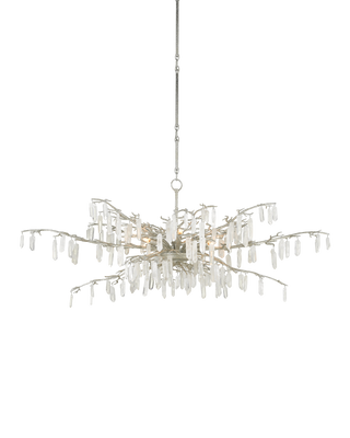 Forest Dawn Silver Chandelier