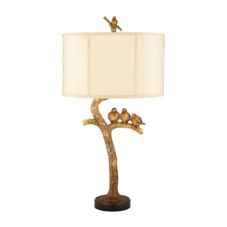 Three Bird Light 31'' High 1-Light Table Lamp - Black