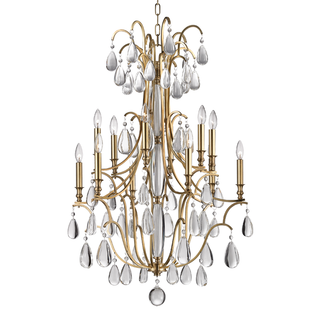 Crawford Chandelier Aged Brass