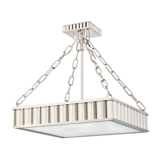 Middlebury Semi Flush Polished Nickel