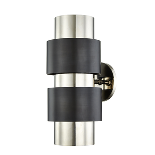 Cyrus Wall Sconce Polished Nickel/old Bronze Combo