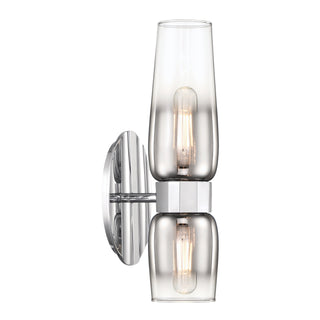 Flame 2-Light Vanity Sconce - Chrome