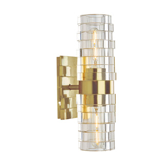 Murano 2-Light Vanity Sconce - Satin Brass