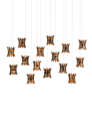 Alsop 15-Light Linear Multi-Drop Pendant