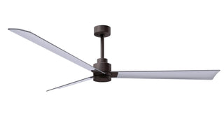 72 Inch Alessandra series  3-blade transitional ceiling fan. Multiple finish options to choose from.