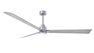 72 Inch Alessandra series  3-blade transitional ceiling fan. Multiple finish options to choose from. Brushed Nickel / Barnwood Finish / 72 Inch