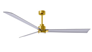 72 Inch Alessandra series  3-blade transitional ceiling fan. Multiple finish options to choose from. Brushed Brass / Brushed Nickel Finish / 72 Inch