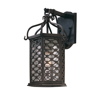 LOS OLIVOS 1LT WALL LANTERN SMALL TEXTURED IRON