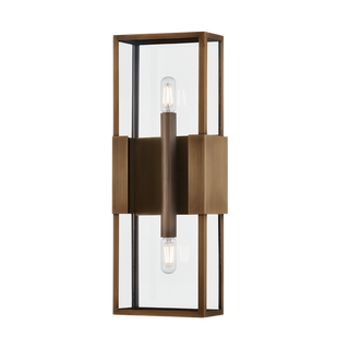 SANTA CLARA EXTERIOR WALL SCONCE PATINA BRASS