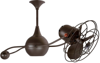 Brisa 40 Inch Metal 360° counterweight rotational ceiling fan. Multiple finish options to choose from