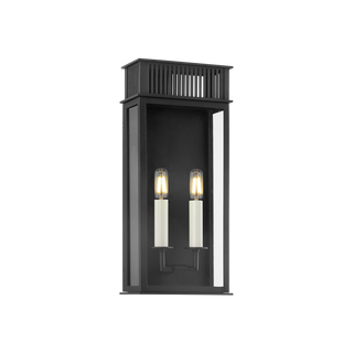 GRIDLEY Exterior Wall Sconce TEXTURED BLACK