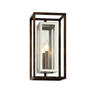 Morgan Wall Sconce BRONZE WITH POLISHED STAINLESS