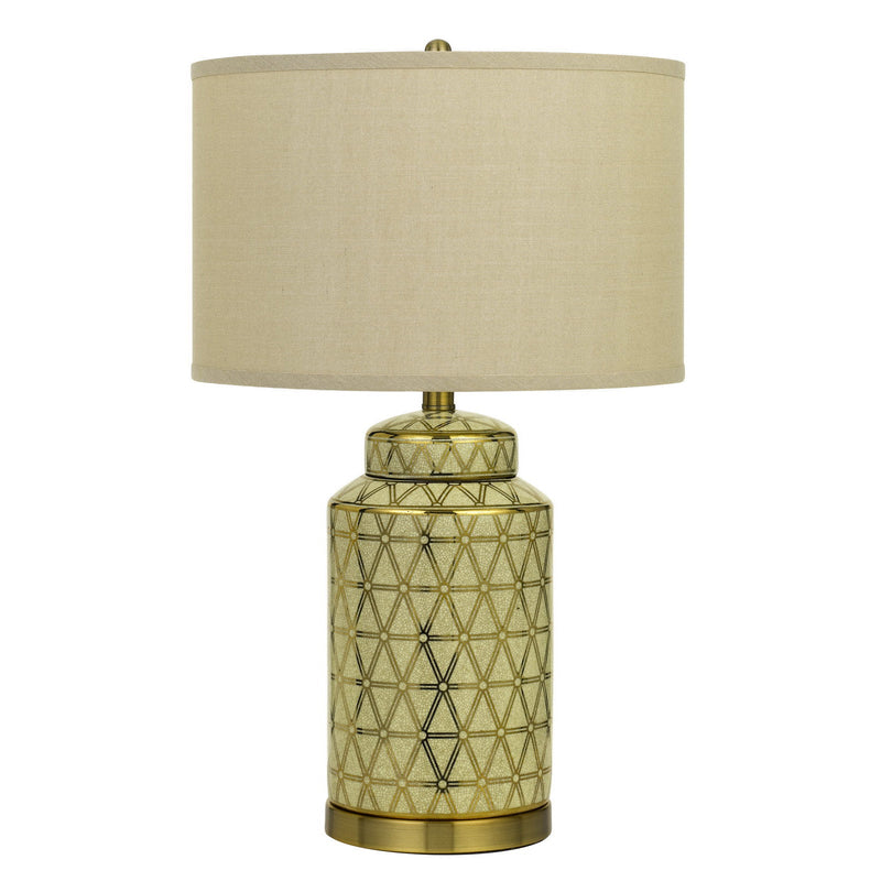 Barletta Ceramic Table Lamp With Hardback Fabric Shade (Sold And Priced As Pairs)