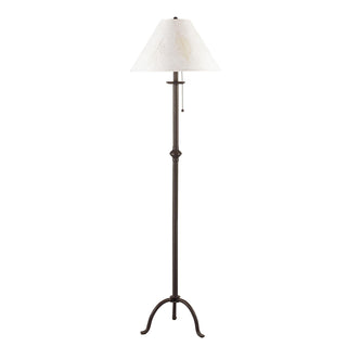 100W Pennyfoot Iron Floor Lamp W/Pull Chain Switch Matt Black